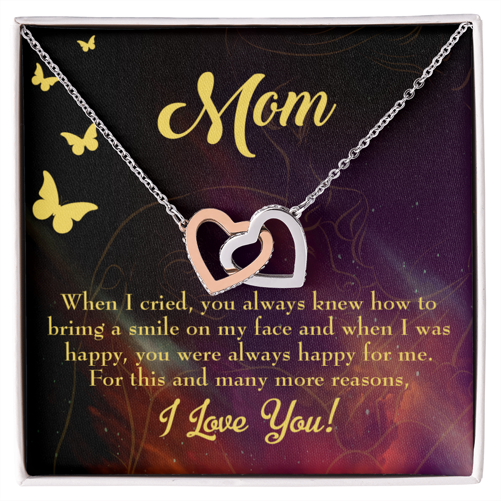 To Mom Always Happy Inseparable Necklace-Express Your Love Gifts