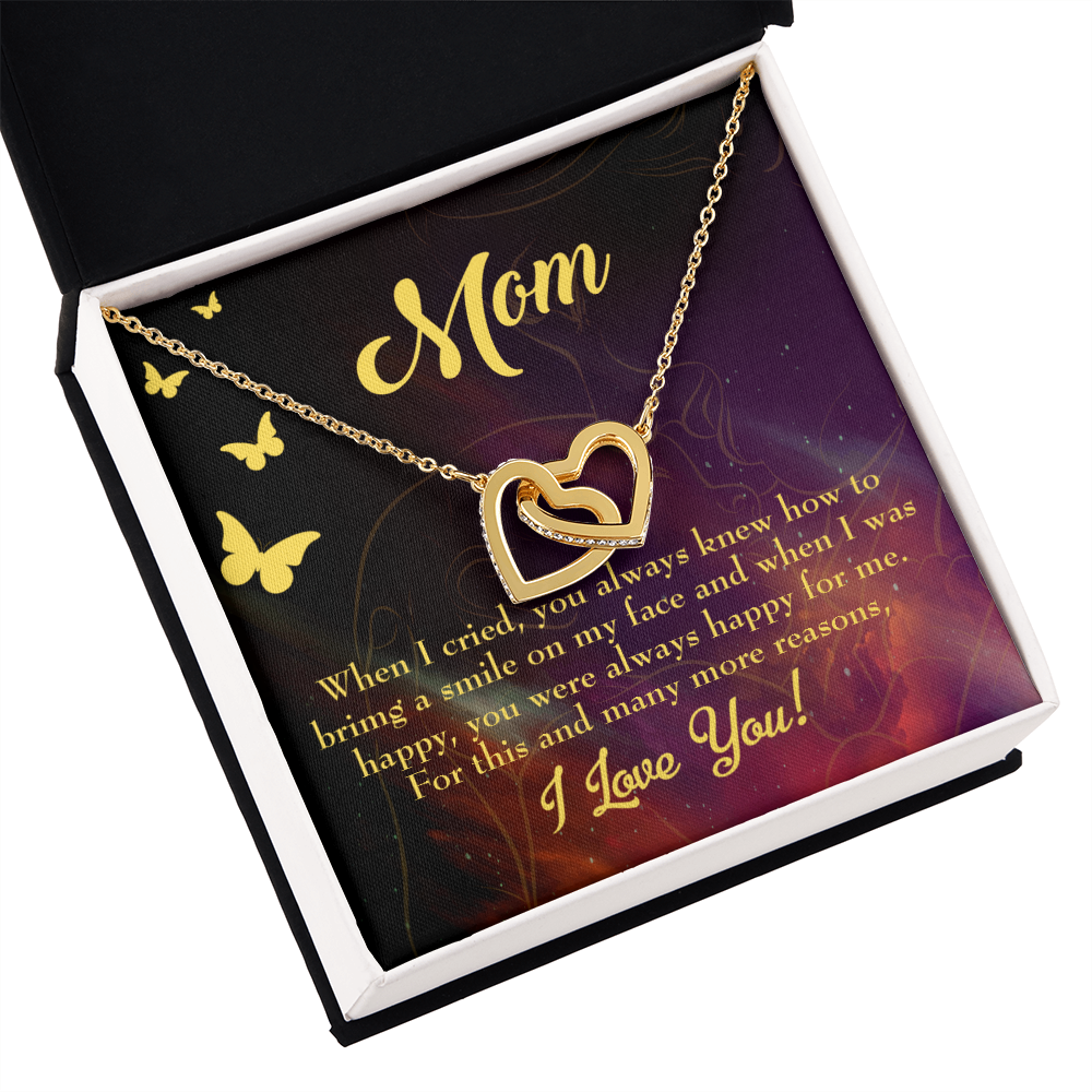 To Mom Always Happy Inseparable Necklace-Express Your Love Gifts