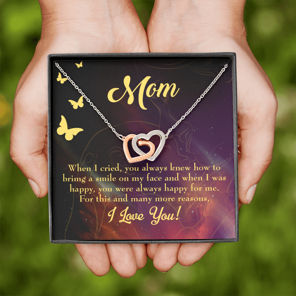 To Mom Always Happy Inseparable Necklace-Express Your Love Gifts