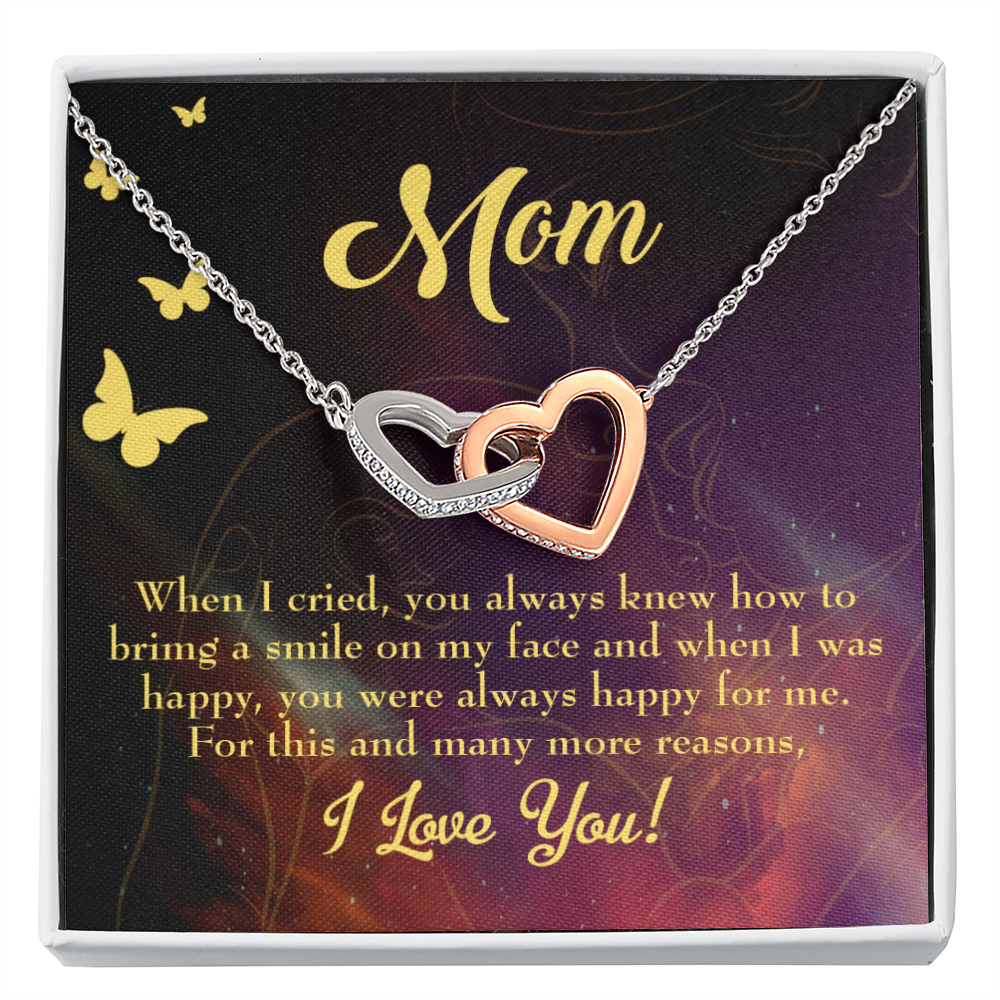 To Mom Always Happy Inseparable Necklace-Express Your Love Gifts