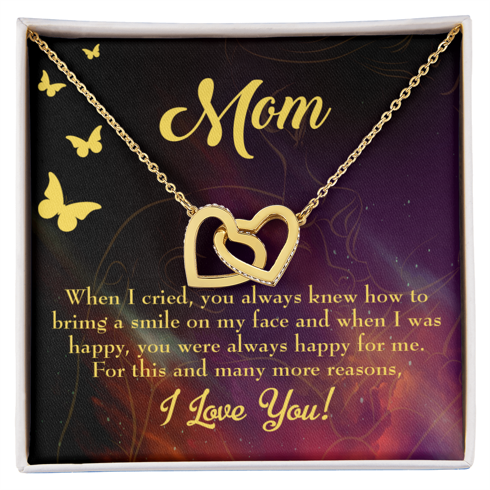 To Mom Always Happy Inseparable Necklace-Express Your Love Gifts