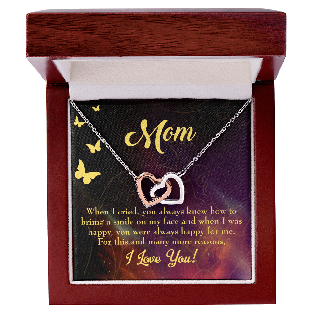 To Mom Always Happy Inseparable Necklace-Express Your Love Gifts