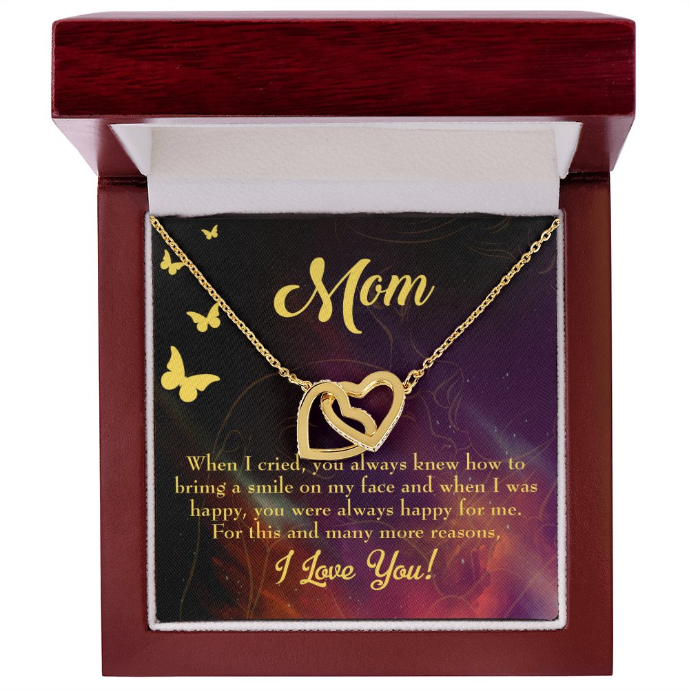 To Mom Always Happy Inseparable Necklace-Express Your Love Gifts