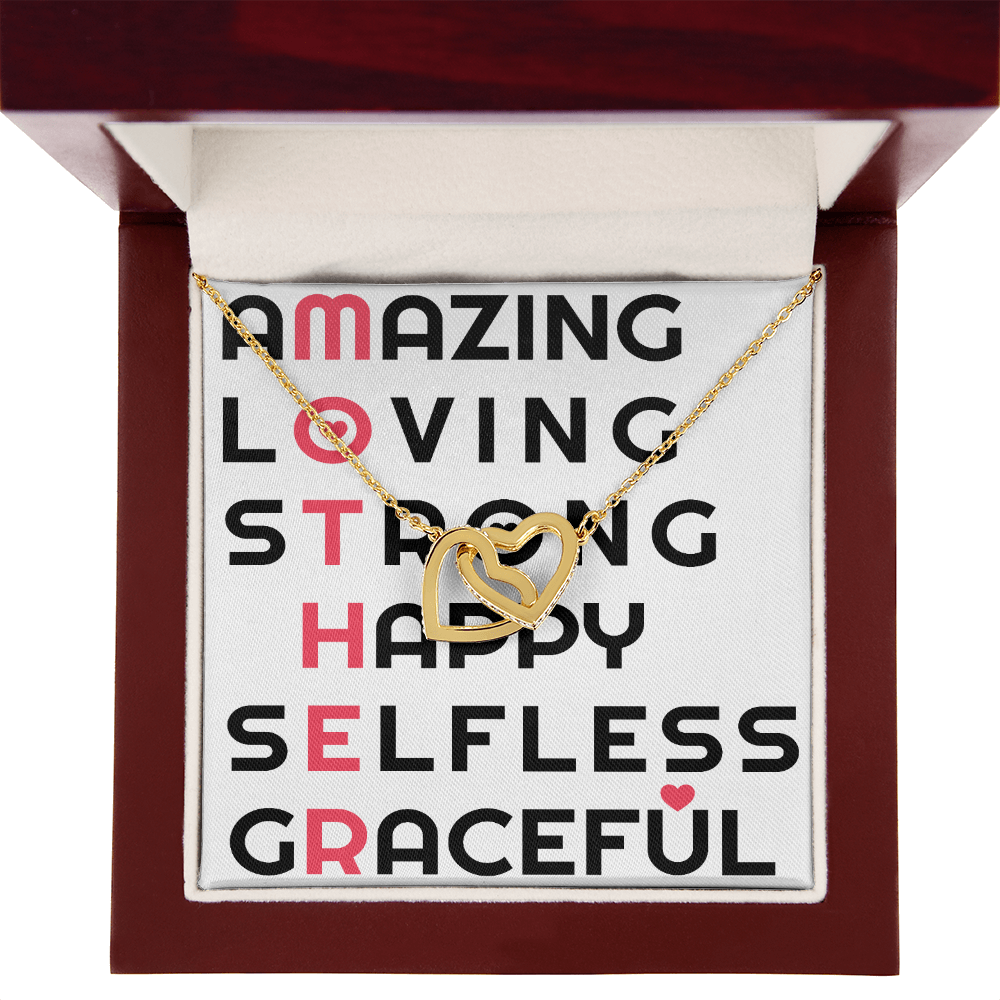 To Mom Amazing_Loving_Strong_Happy_Selfless_Graceful_Design Inseparable Necklace-Express Your Love Gifts