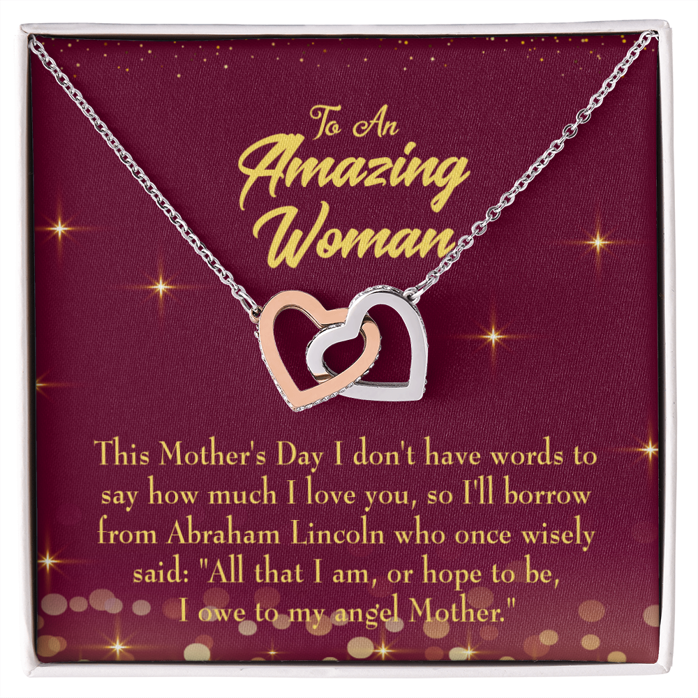 To Mom Angel Mother Inseparable Necklace-Express Your Love Gifts