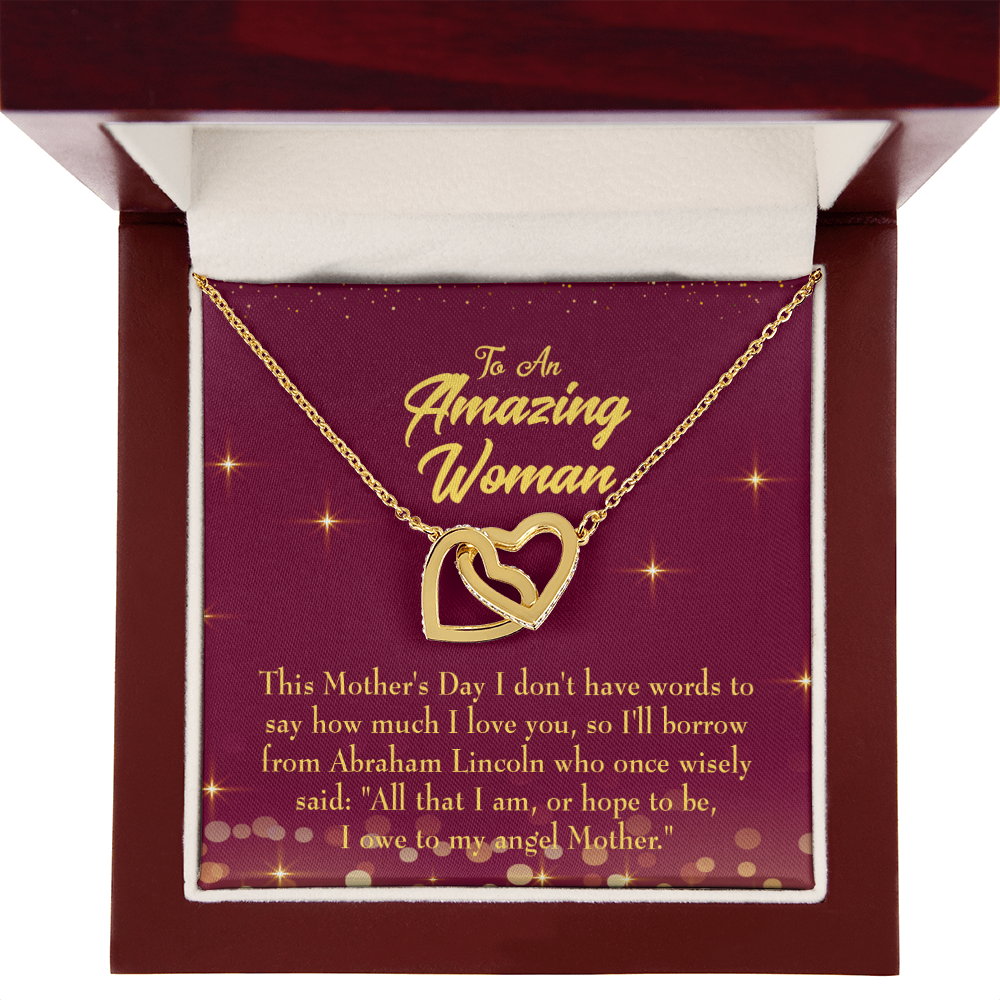 To Mom Angel Mother Inseparable Necklace-Express Your Love Gifts