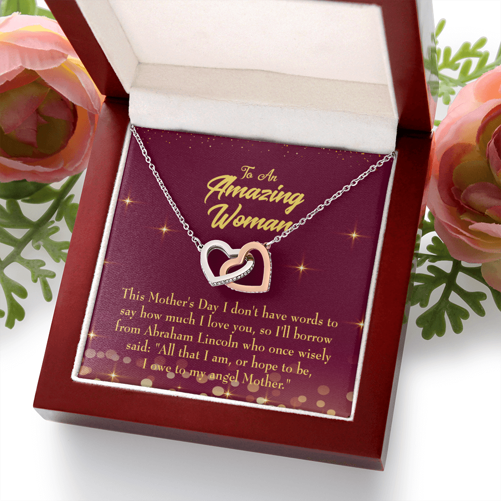 To Mom Angel Mother Inseparable Necklace-Express Your Love Gifts