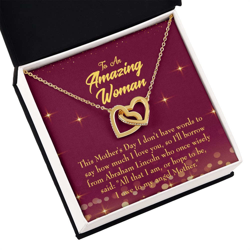 To Mom Angel Mother Inseparable Necklace-Express Your Love Gifts