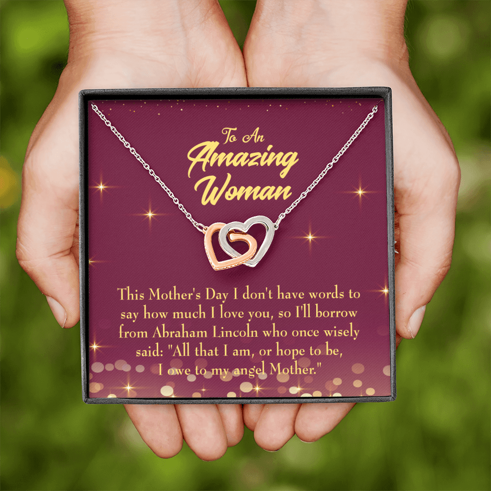 To Mom Angel Mother Inseparable Necklace-Express Your Love Gifts