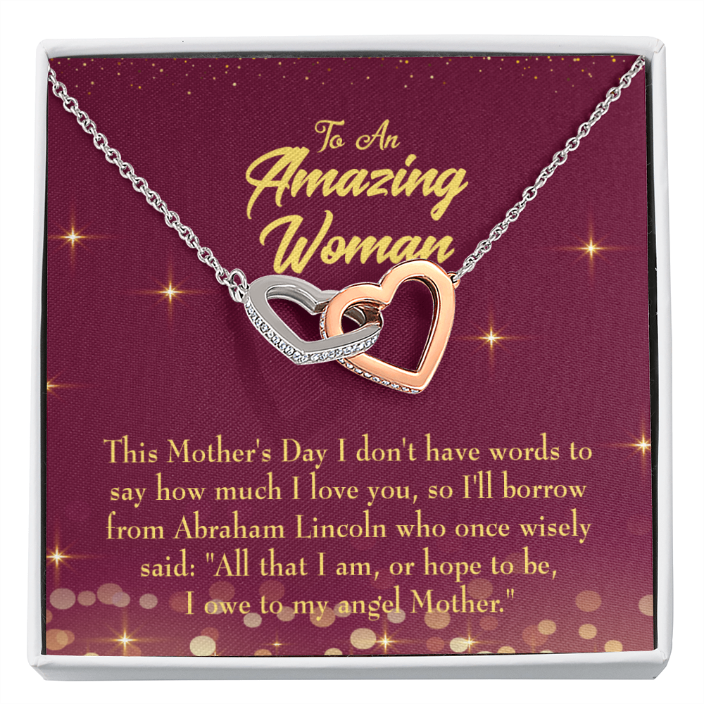 To Mom Angel Mother Inseparable Necklace-Express Your Love Gifts