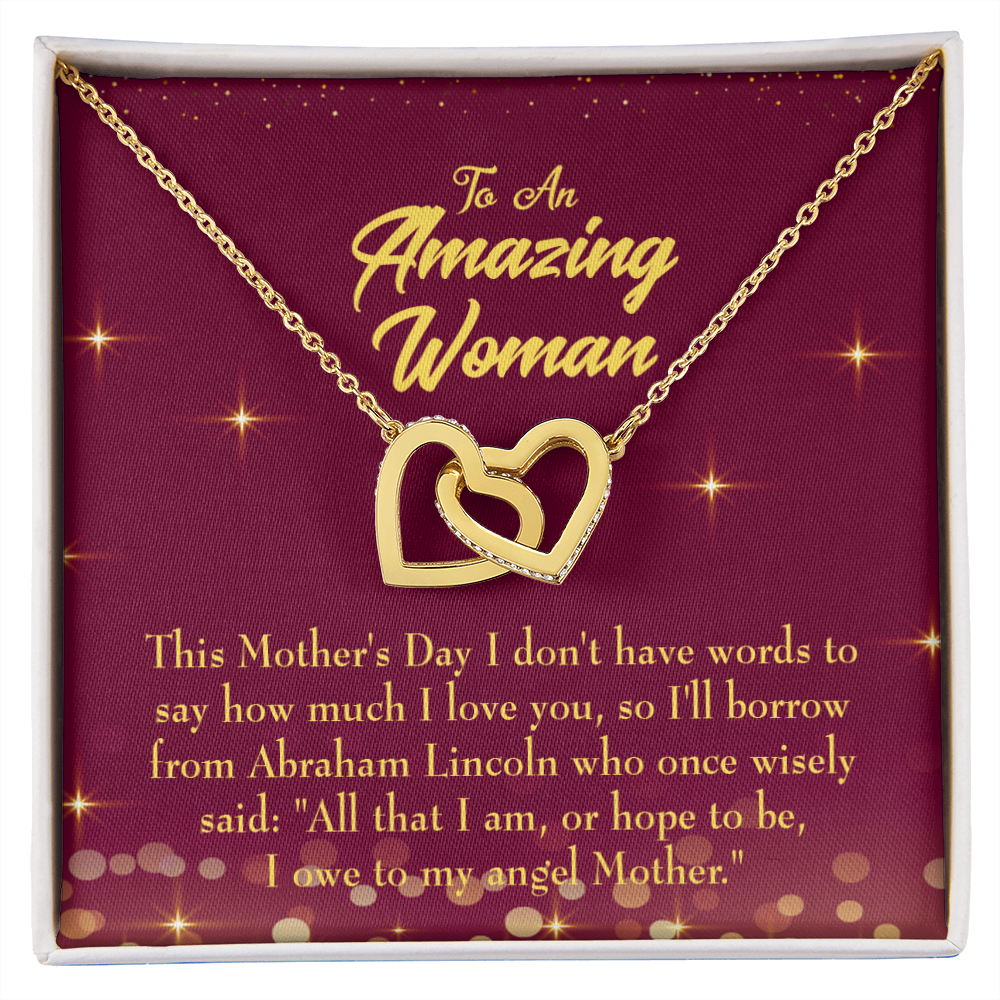 To Mom Angel Mother Inseparable Necklace-Express Your Love Gifts