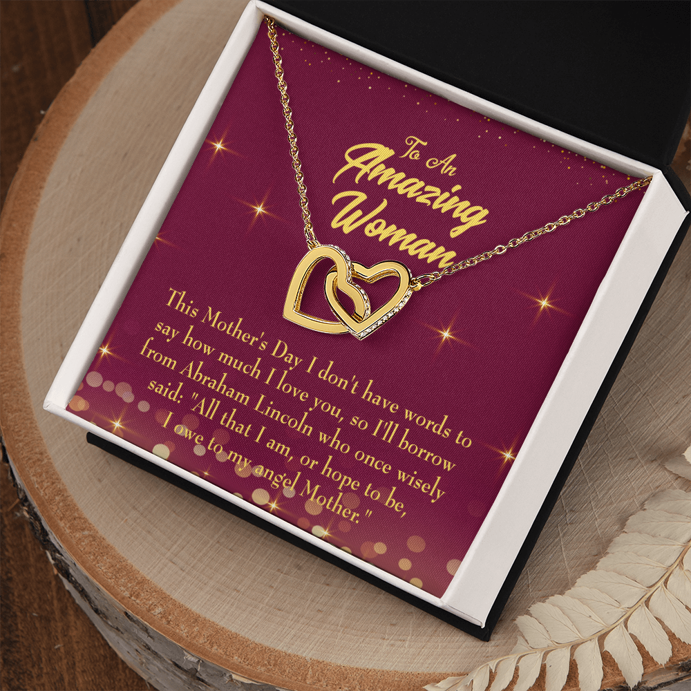 To Mom Angel Mother Inseparable Necklace-Express Your Love Gifts