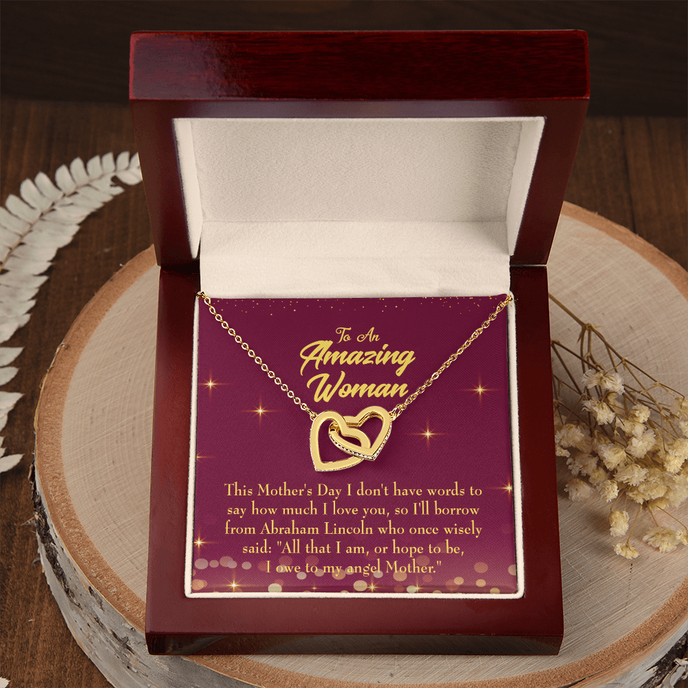 To Mom Angel Mother Inseparable Necklace-Express Your Love Gifts