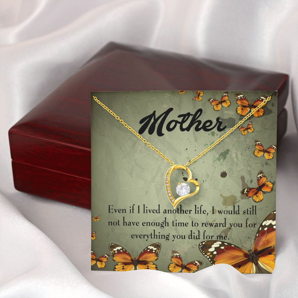To Mom Another Life Forever Necklace w Message Card-Express Your Love Gifts