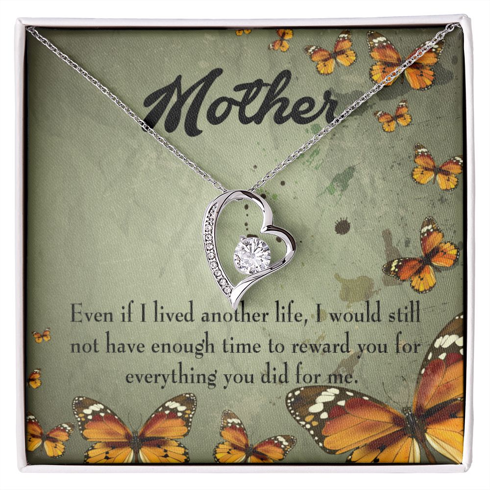 To Mom Another Life Forever Necklace w Message Card-Express Your Love Gifts