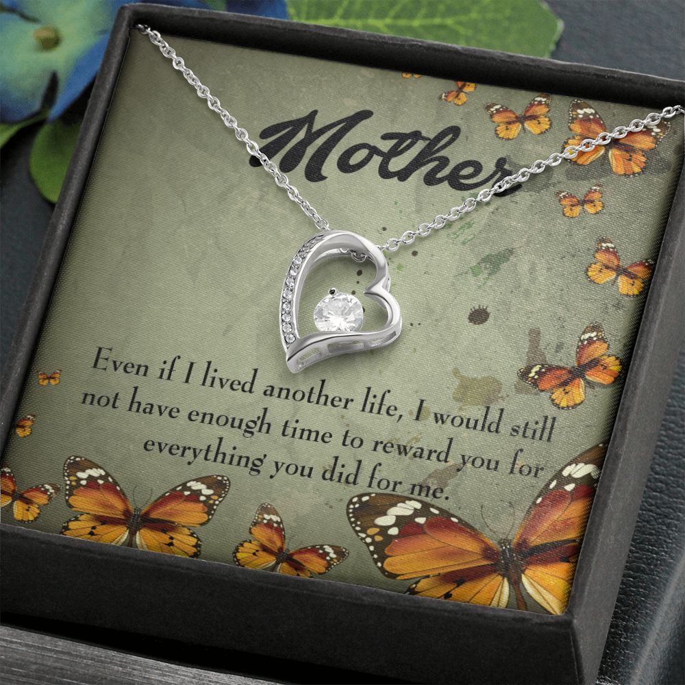 To Mom Another Life Forever Necklace w Message Card-Express Your Love Gifts