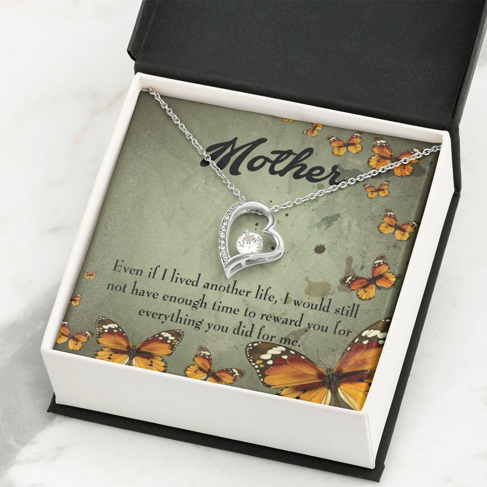 To Mom Another Life Forever Necklace w Message Card-Express Your Love Gifts