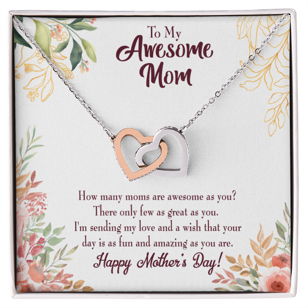 To Mom Awesome Mom Inseparable Necklace-Express Your Love Gifts