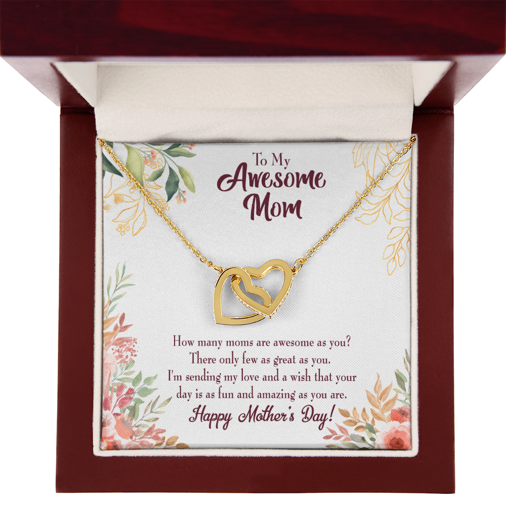 To Mom Awesome Mom Inseparable Necklace-Express Your Love Gifts