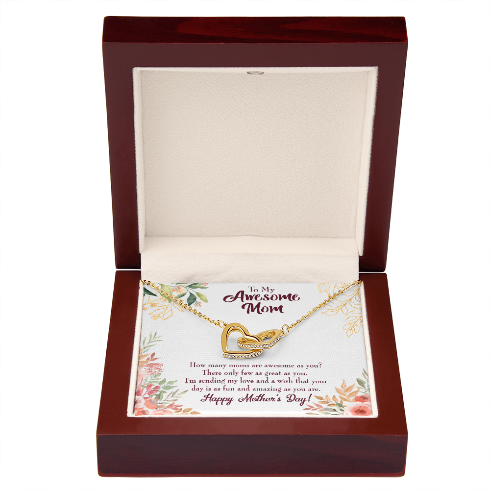 To Mom Awesome Mom Inseparable Necklace-Express Your Love Gifts