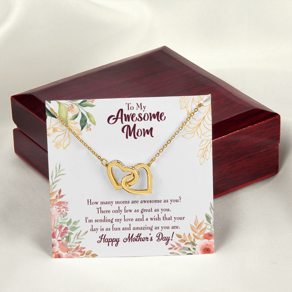 To Mom Awesome Mom Inseparable Necklace-Express Your Love Gifts