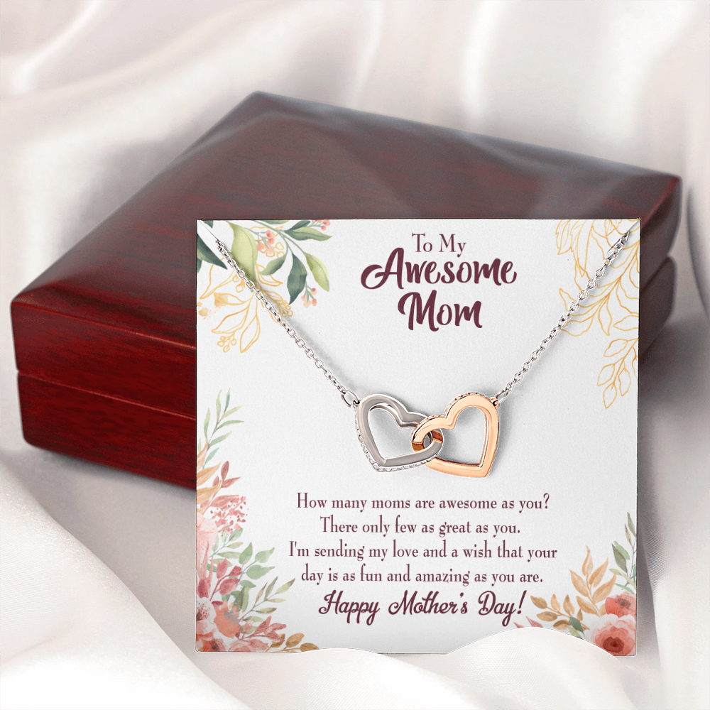 To Mom Awesome Mom Inseparable Necklace-Express Your Love Gifts