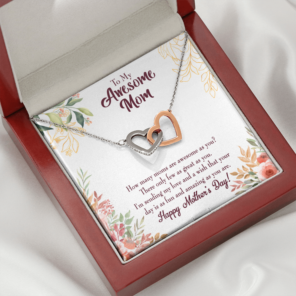 To Mom Awesome Mom Inseparable Necklace-Express Your Love Gifts