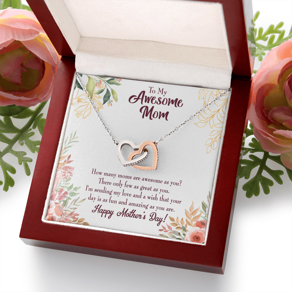 To Mom Awesome Mom Inseparable Necklace-Express Your Love Gifts