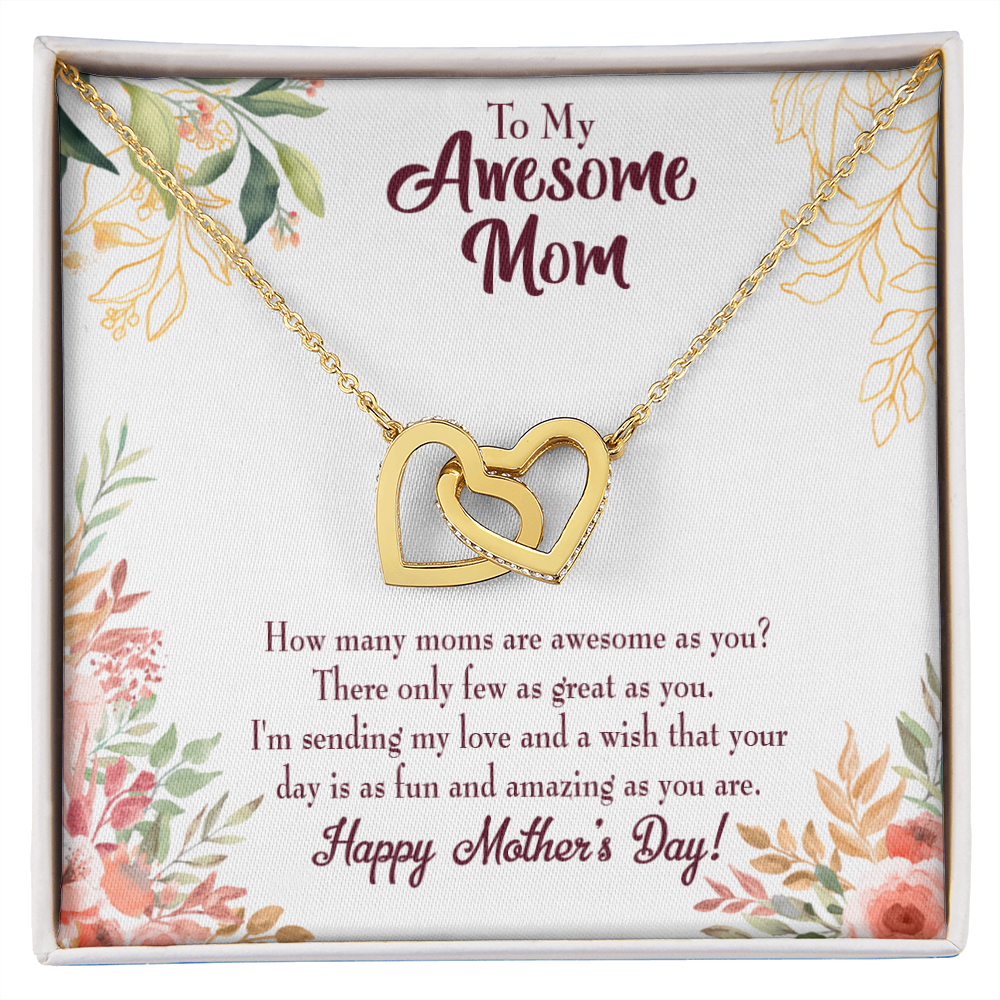 To Mom Awesome Mom Inseparable Necklace-Express Your Love Gifts