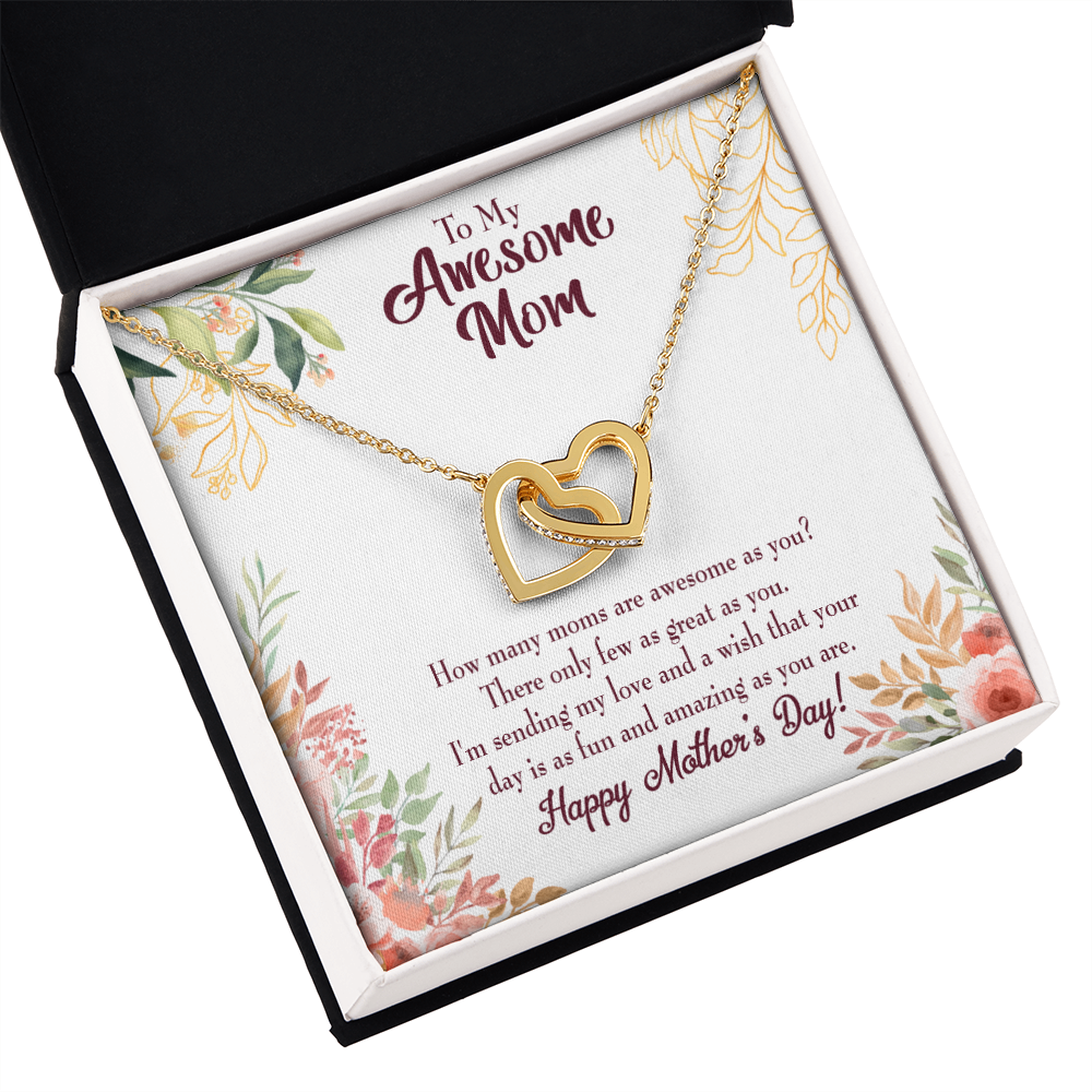 To Mom Awesome Mom Inseparable Necklace-Express Your Love Gifts