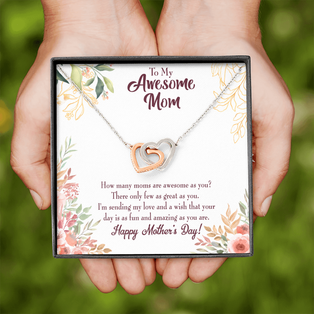 To Mom Awesome Mom Inseparable Necklace-Express Your Love Gifts