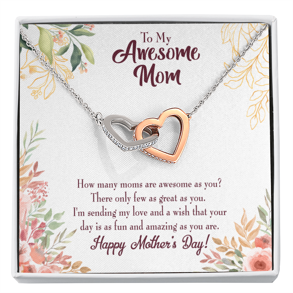 To Mom Awesome Mom Inseparable Necklace-Express Your Love Gifts