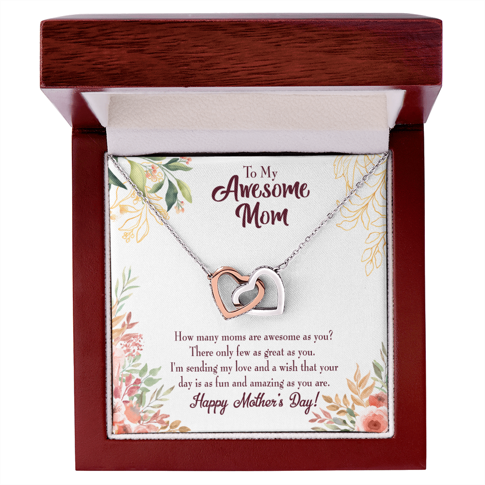 To Mom Awesome Mom Inseparable Necklace-Express Your Love Gifts