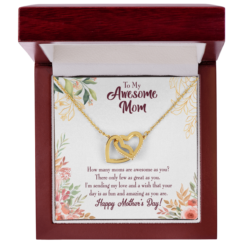 To Mom Awesome Mom Inseparable Necklace-Express Your Love Gifts