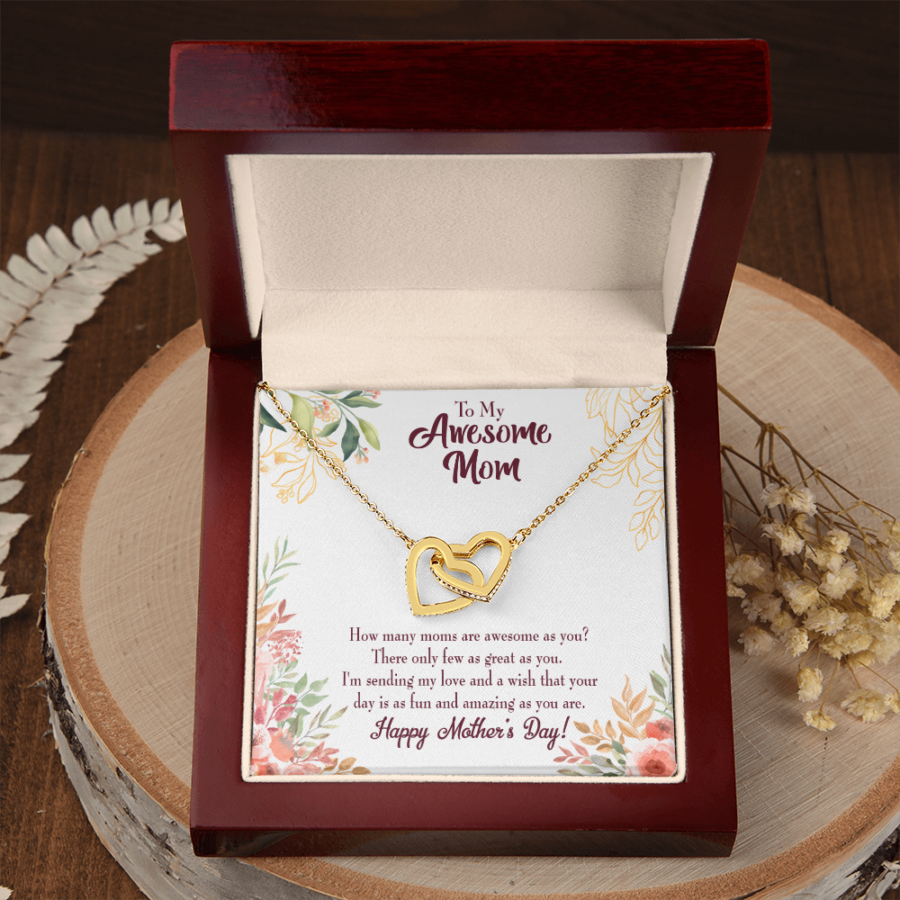 To Mom Awesome Mom Inseparable Necklace-Express Your Love Gifts