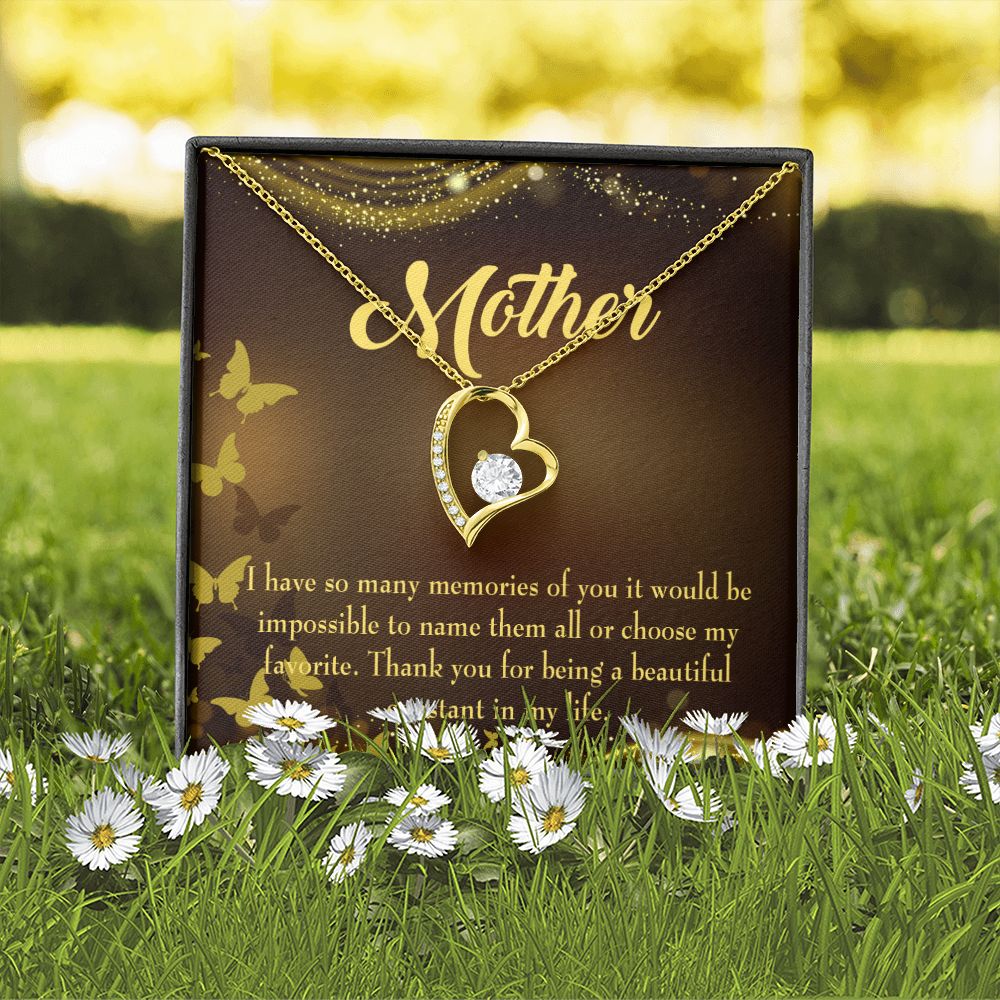 To Mom Beautiful Constant Forever Necklace w Message Card-Express Your Love Gifts