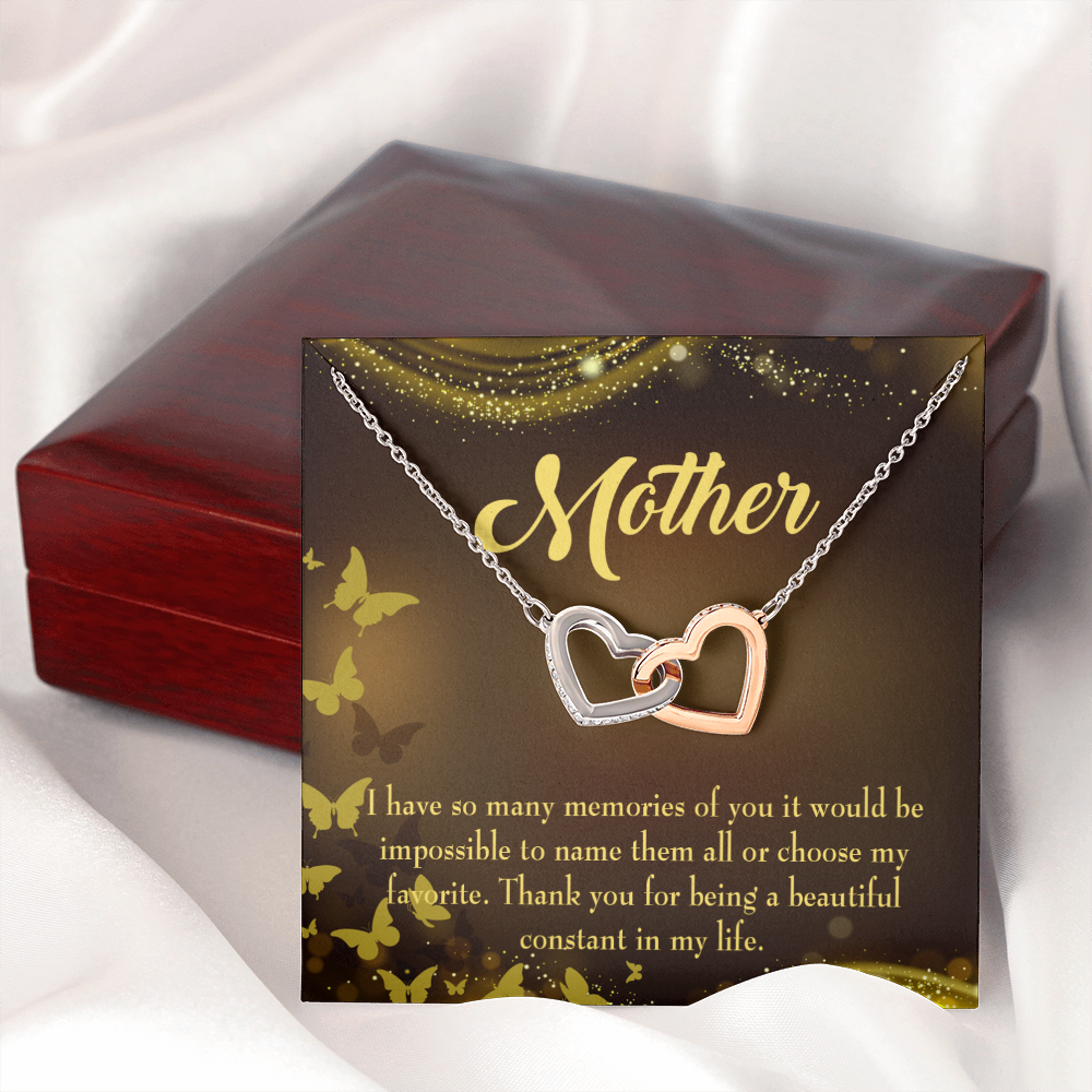 To Mom Beautiful Constant in My Life Inseparable Necklace-Express Your Love Gifts