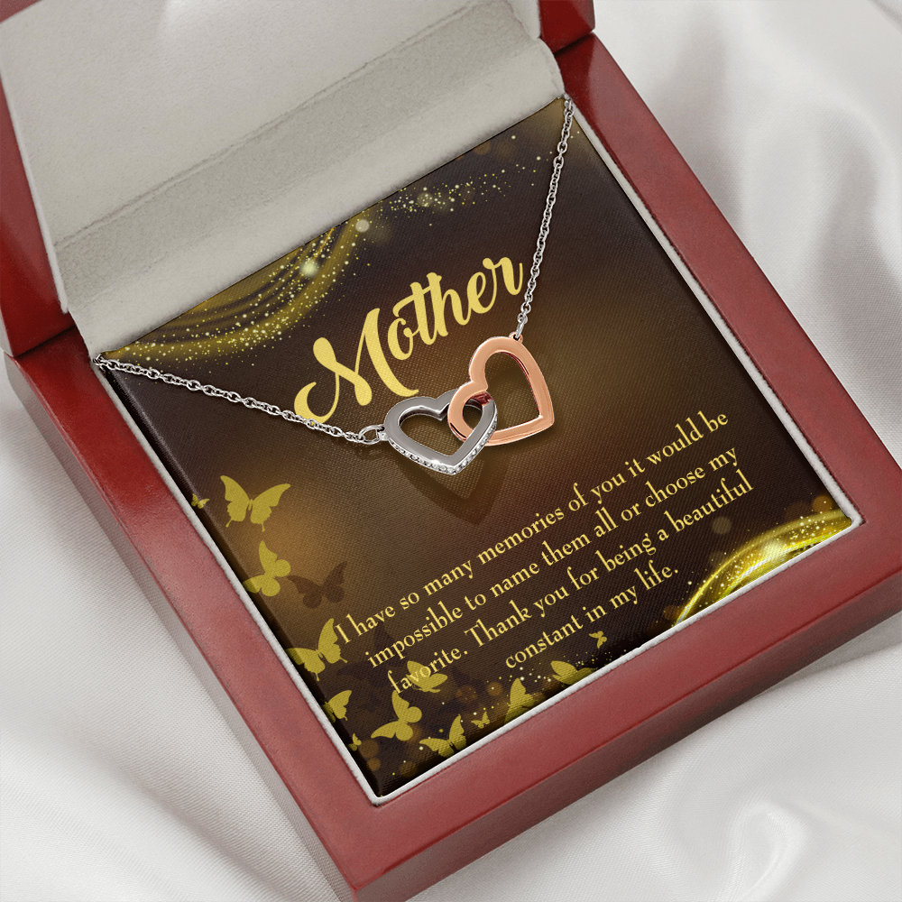 To Mom Beautiful Constant in My Life Inseparable Necklace-Express Your Love Gifts