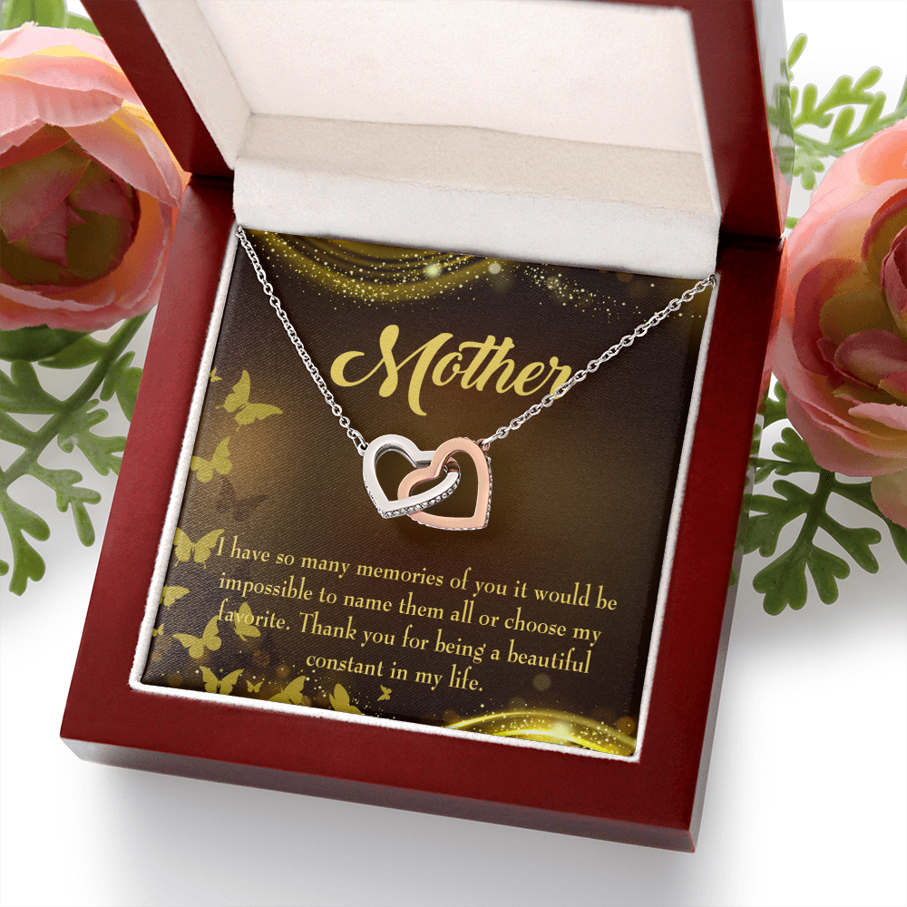 To Mom Beautiful Constant in My Life Inseparable Necklace-Express Your Love Gifts