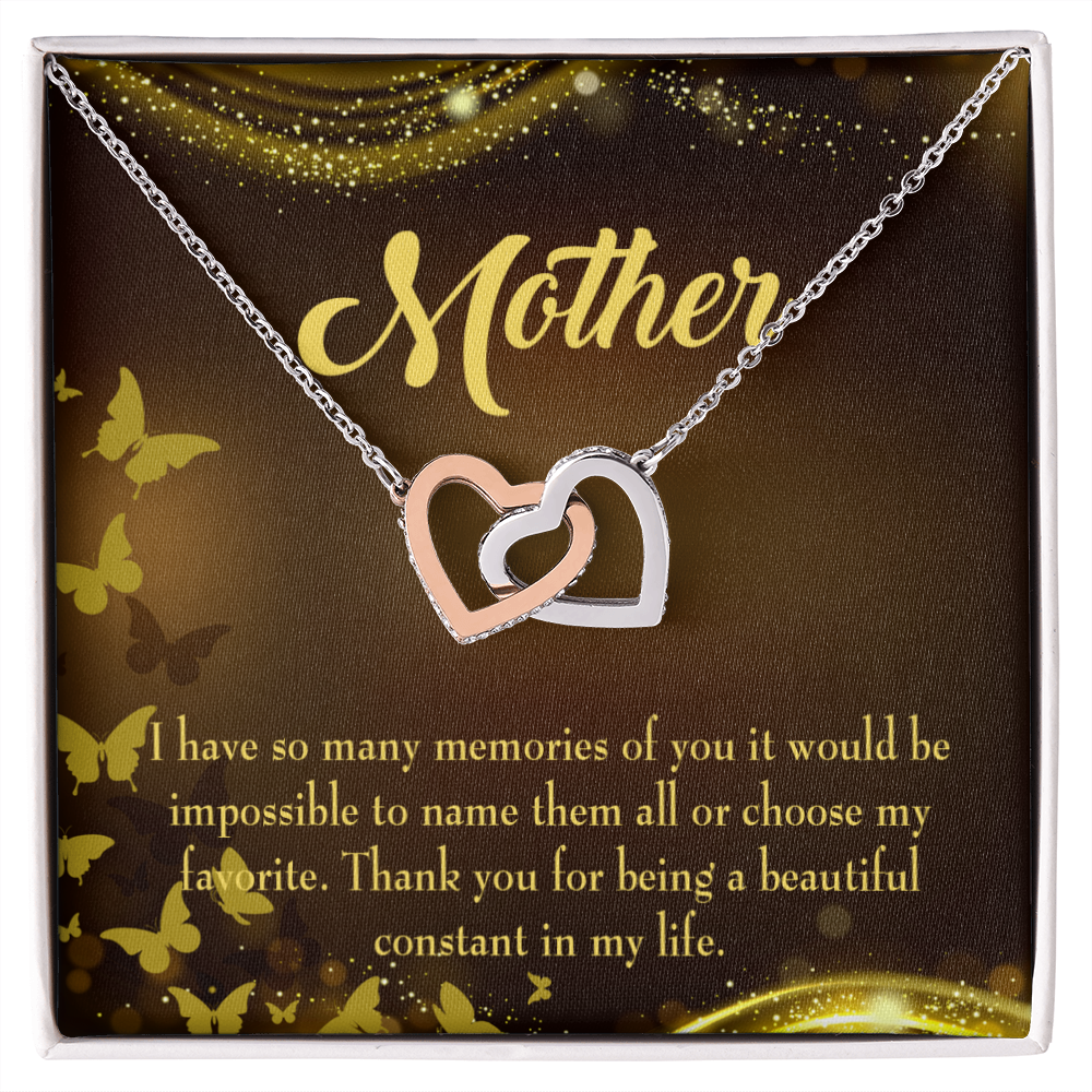 To Mom Beautiful Constant in My Life Inseparable Necklace-Express Your Love Gifts