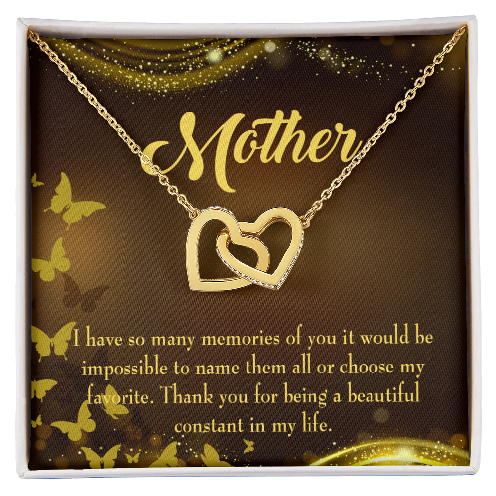 To Mom Beautiful Constant in My Life Inseparable Necklace-Express Your Love Gifts