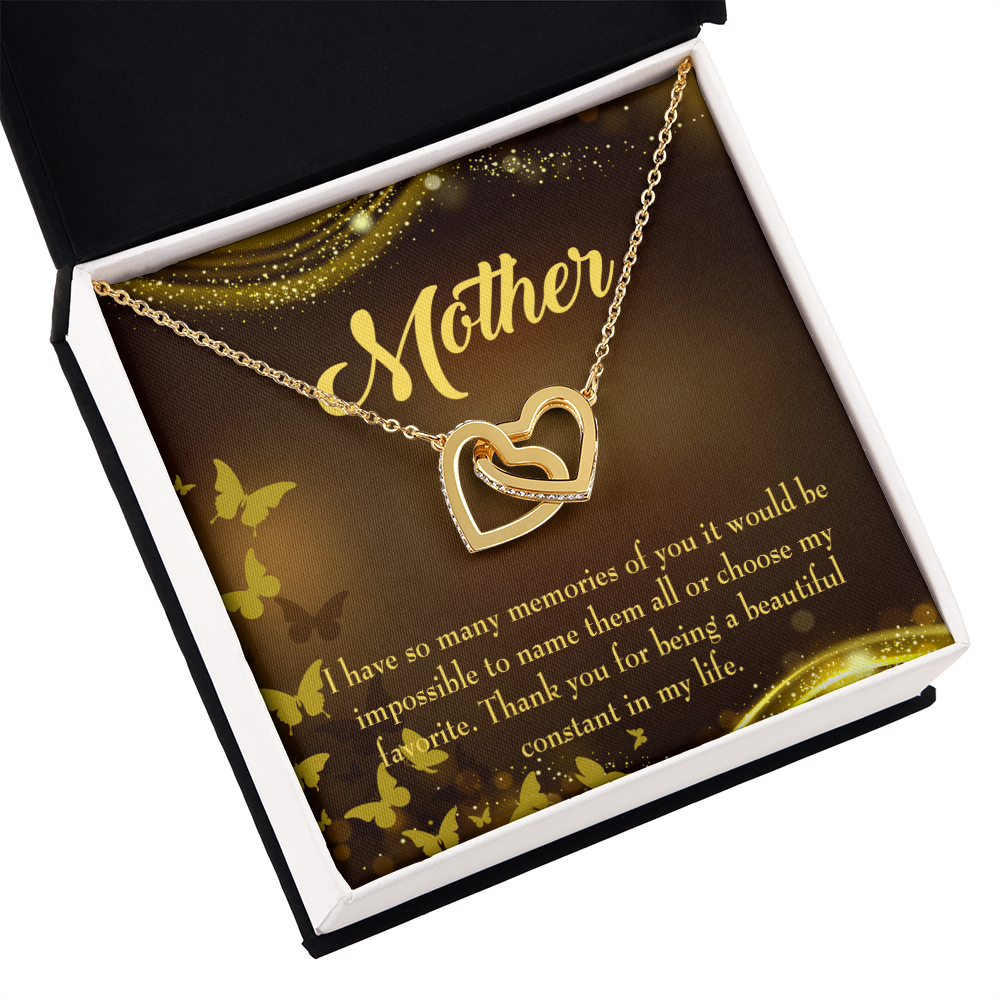 To Mom Beautiful Constant in My Life Inseparable Necklace-Express Your Love Gifts