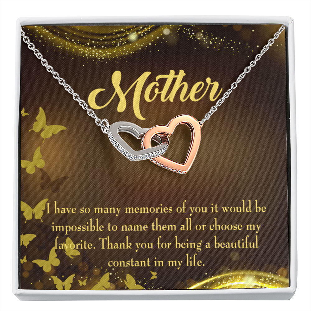 To Mom Beautiful Constant in My Life Inseparable Necklace-Express Your Love Gifts