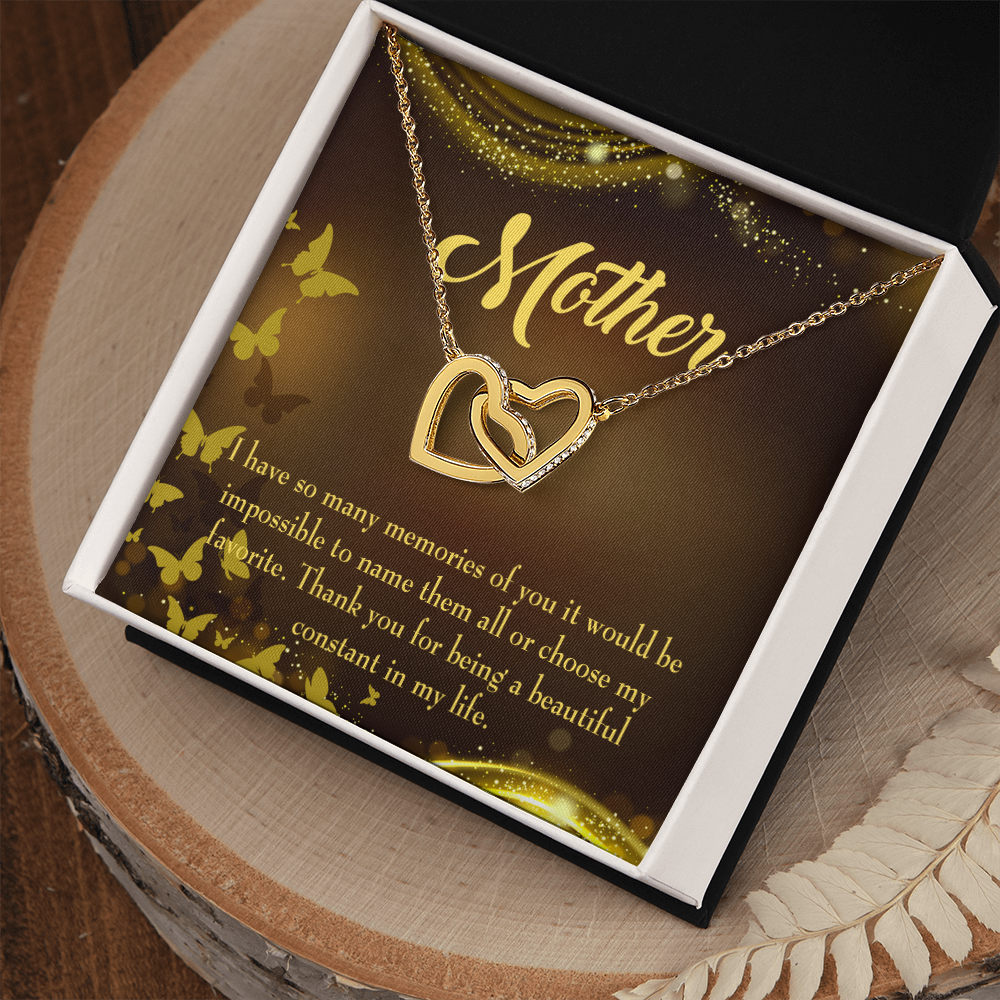 To Mom Beautiful Constant in My Life Inseparable Necklace-Express Your Love Gifts