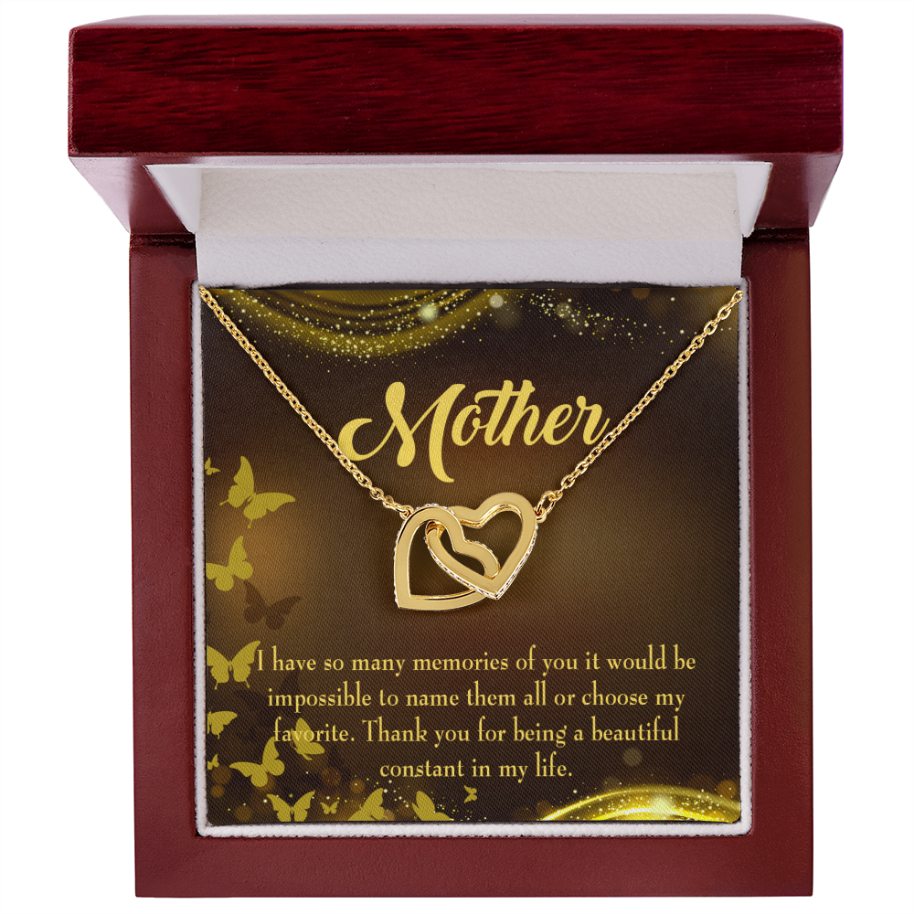 To Mom Beautiful Constant in My Life Inseparable Necklace-Express Your Love Gifts