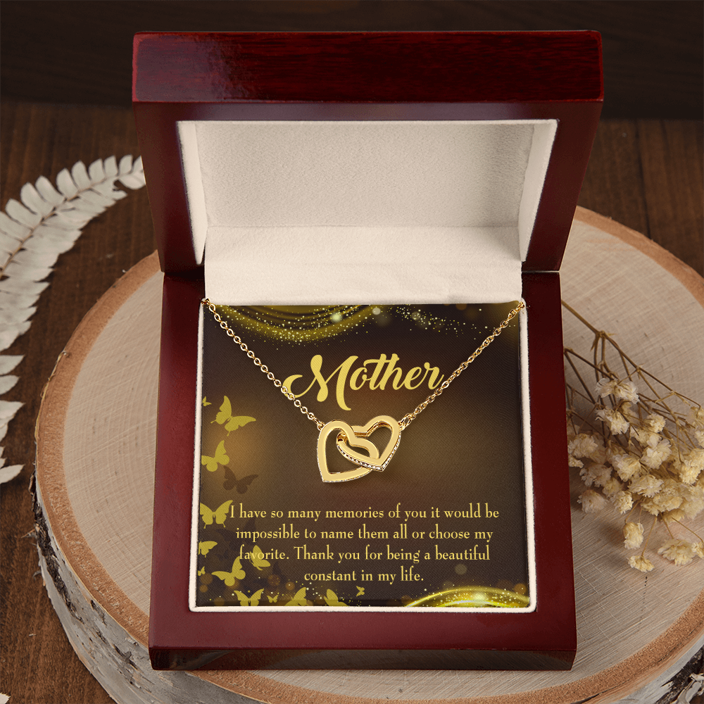 To Mom Beautiful Constant in My Life Inseparable Necklace-Express Your Love Gifts