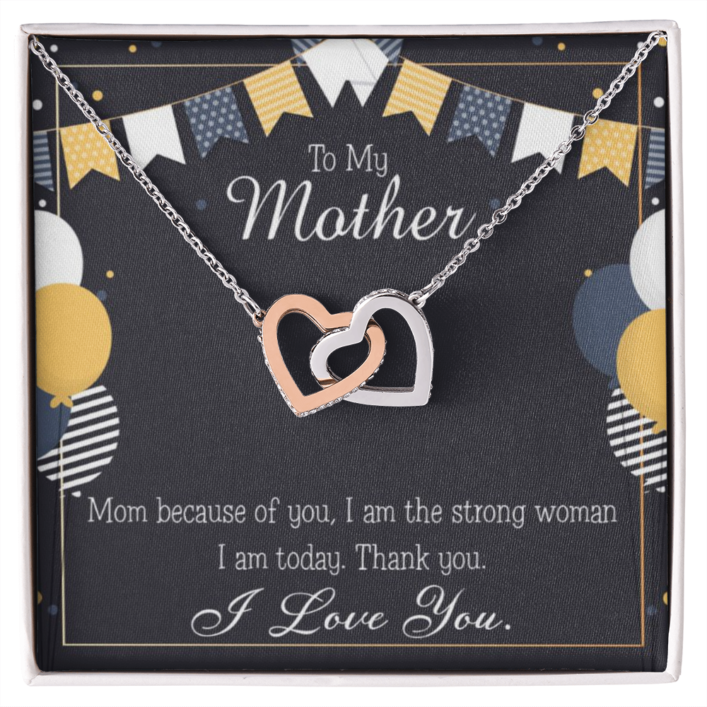 To Mom Because of You Mom Inseparable Necklace-Express Your Love Gifts