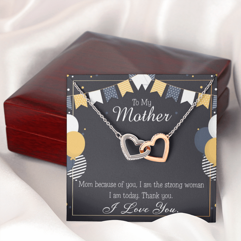 To Mom Because of You Mom Inseparable Necklace-Express Your Love Gifts