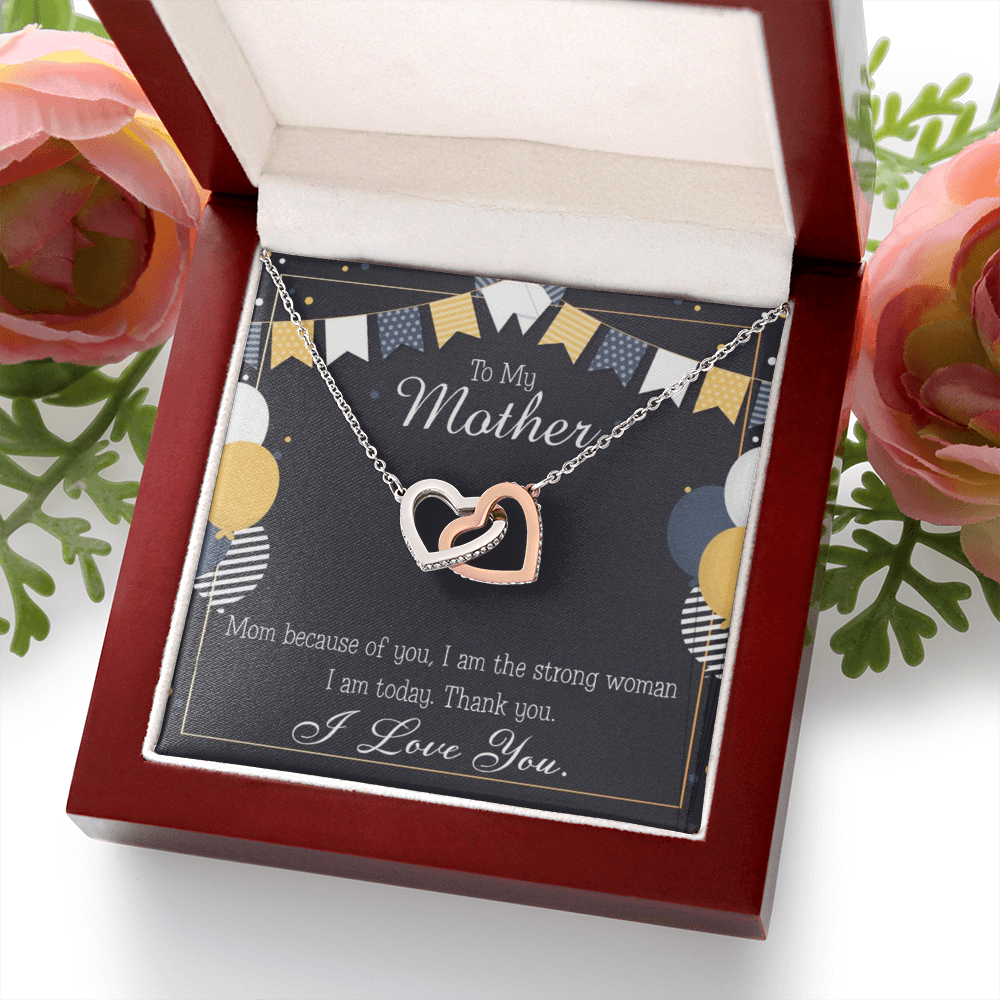 To Mom Because of You Mom Inseparable Necklace-Express Your Love Gifts