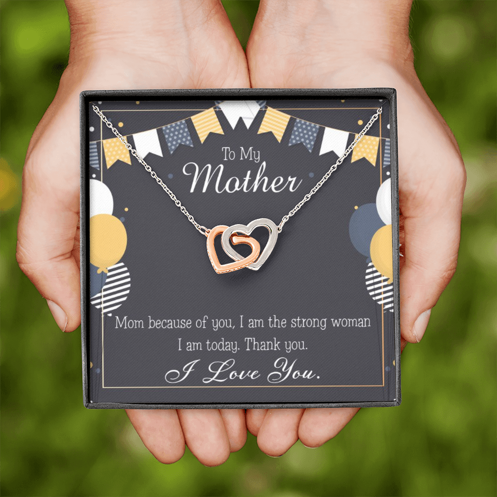 To Mom Because of You Mom Inseparable Necklace-Express Your Love Gifts